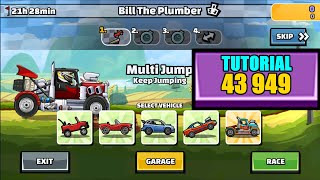 Hill Climb Racing 2  😱 43949 Tutorial 😱 Bill The Plumber [upl. by Brnaby]