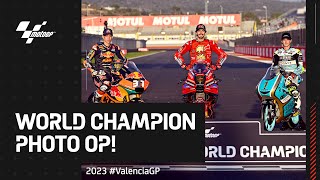 The World Champions Photo Op  2023 ValenciaGP [upl. by Otreblada]