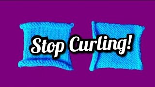 How To Keep Stockinette Stitch From Curling [upl. by Karlin]