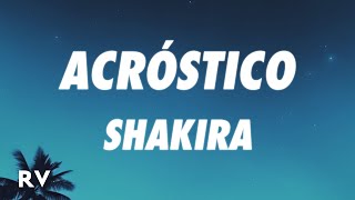 Shakira  Acróstico LetraLyrics [upl. by Aliuqehs]