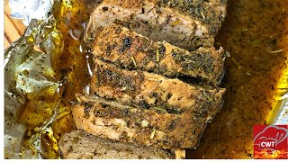 Butter Garlic And Herb Pork Tenderloin  Pork Tenderloin Recipe [upl. by Anerda994]