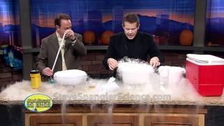 Dry Ice Crystal Bubble  Cool Science Experiment [upl. by Marjory]