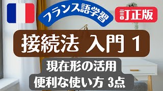 【フランス語】接続法・入門 1 現在形の活用と便利な使い方3つ  Jaimerais que Je voudrais que の違い [upl. by Eerual]