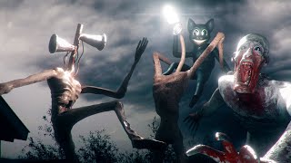 All Fights on CAMERA Highlights  Siren Head vs SCP096 vs Cartoon Cat vs Light Head [upl. by Gretchen]