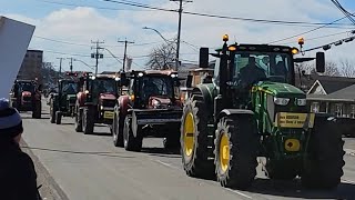 convoi farmers in Quebec rimouski Canada today 2024 [upl. by Yeca]