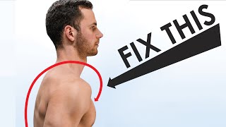 How to Fix Rounded Shoulders  Science Based Routine 21 Studies [upl. by Cohleen]