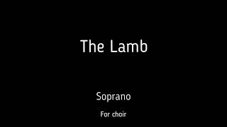 Choirchór J Tavener  The Lamb  Soprano  score [upl. by Brandais375]