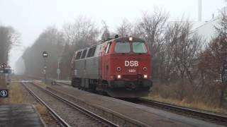 MZ 1401 med damplokomotiver i Gadstrup 17122016 [upl. by Ogata]