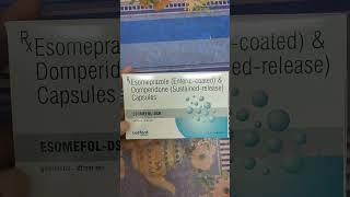 EsomefolDSR CapsuleEsomeprazole Enteric Coated amp Domperidone Sustainedrelease Capsule [upl. by Thedrick]