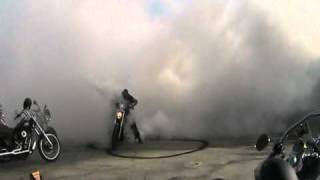 Harley Davidson Vrod burnout [upl. by Enoj]