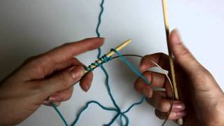 How to Knit Provisional CastOn using Cable of Circular Needle [upl. by Laenej]