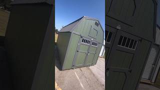 10x20 Lofted Barn Potable building Green Shed Shak reels tour smallbusiness [upl. by Urita100]