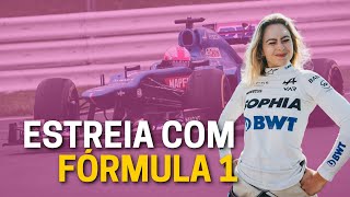 SOPHIA FLÖRSCH PILOTARÁ FÓRMULA 1 PELA PRIMEIRA VEZ [upl. by Ybab]