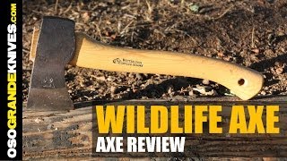 Wetterlings Wildlife Hatchet Axe Review  OsoGrandeKnives [upl. by Estell363]