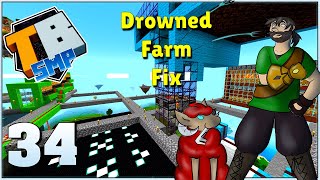 Drowned Farm Fix  Truly Bedrock SMP Season 4 E34 Minecraft Bedrock MCPE [upl. by Eelinej410]