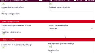 mfiskal – Fiskalne kasepodešavanja postavke  račun [upl. by Assehc992]