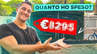 QUANTO HO SPESO per la ROULOTTE stanziale  WEEKLY VLOG [upl. by Brooking]