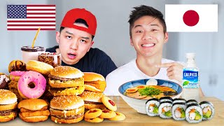 Eating 10000 Calories in USA vs Japan [upl. by Finbar]