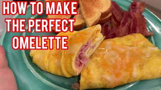 How To Make The PERFECT Omelette Ham and Cheese omelet [upl. by Anij388]