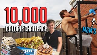 10000 CALORIE CHALLENGE  EPIC CHEAT DAY  BROWNEY VS FOOD [upl. by Norean602]