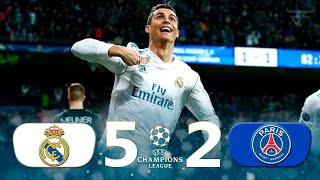 Real Madrid vs PSG 52 agg UCL 20172018  Round of 16  12 Leg  All Goals amp Highlights [upl. by Niran906]