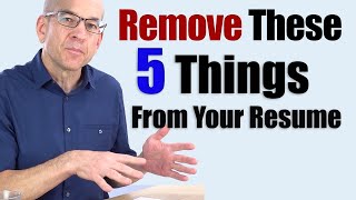 5 Things You Dont Need on Your Resume Anymore [upl. by Niveek318]