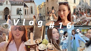 Vlog 16｜Girls Trip在克罗地亚｜被J人安排的明明白白｜分房游戏｜离不开冰淇淋的每天｜旅行高光餐厅｜松弛感拉满的城市｜天价烤鱼｜打卡权游拍摄地 [upl. by Kyl419]