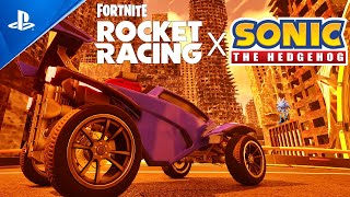 Sonic Stages in Fortnite Rocket Racing [upl. by Budwig]