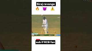 Siraj revenge 🔥😡 virat reaction shorts shortfeed [upl. by Nylyak]