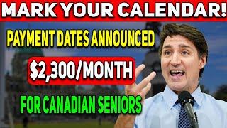 CPP Deposit News 2300month CPP Payment Payments Dates Announced For All Canadian Seniors [upl. by Darooge]