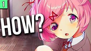 THIS game is scaryhow  Doki Doki Literature Club  Part 1 [upl. by Eatnoled886]