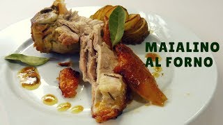 MAIALINO AL FORNO succoso e croccante RICETTA DI NATALE  RICETTE DI GABRI [upl. by Aerdnu]