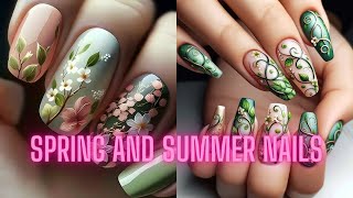 Easy summers and spring nail art designs  New nails 2024 [upl. by Ecnaralc]