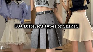 30 Different types of SKIRTS with their names ❤ colourfulhope [upl. by Dey669]