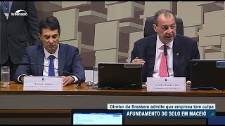 CPI da Braskem diretor admite responsabilidade da empresa por danos em Maceió [upl. by Kulseth]