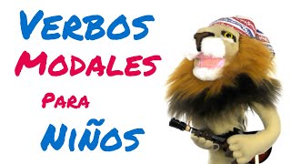 Verbos modales en inglés para niños by Clyde the Lion [upl. by Melville]