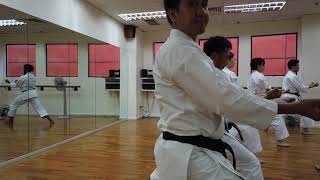 JKA Singapore Omura Sensei Training  Part 2 Kata Bassai Dai [upl. by Duma]