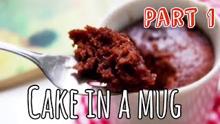 How to make a cake in a mug  flourless 3 minute 3 ingredients [upl. by Ntsud608]