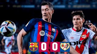 BARÇA 00 RAYO VALLECANO  LALIGA 202223 MD1 [upl. by Audwin]