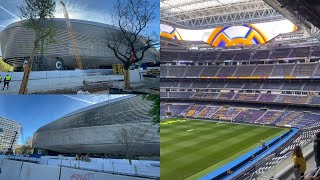 Obras interior Santiago Bernabéu hoy remodelación 8 Abril 2024 [upl. by Ragen198]