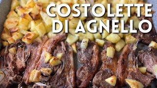 COSTOLETTE DI AGNELLO CON PATATE AL FORNO di Betty e Marco  Ricetta facile e veloce [upl. by Halle400]