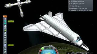 KSP ep 4 Station assembly and first Shuttle visit [upl. by Oninrutas]