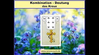 Lenormandkarten Kartenlegung  Das Kreuz ✝️ [upl. by Delphinia583]