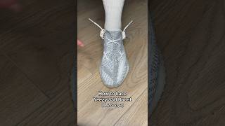 KAWS x YEEZY 350 Boost Lacing Tutorial ☠️😮‍💨 asmr yeezy sneakers [upl. by Gut]