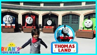 GIANT THOMAS AND FRIENDS kids Train rides at Thomas Land [upl. by Eednar]