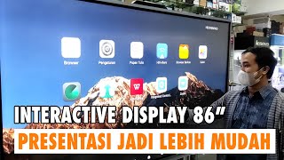 DEMO HIKVISION INTERACTIVE DISPLAYINTERACTIVE TABLETINTERACTIVE FLAT PANEL DSD5B86RBA 86 INCHI [upl. by Bivins215]