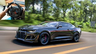 1100HP Hennessey Camaro ZL1 Exorcist  Forza Horizon 5  Steering Wheel Gameplay [upl. by Asabi117]