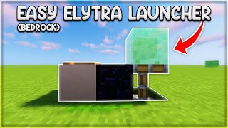 How To Make An EASY Elytra Launcher In Minecraft Bedrock 116 [upl. by Jena]