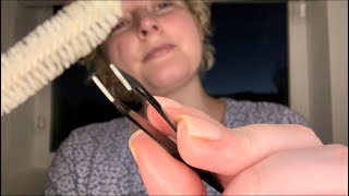 ASMR Shaping Your Eyebrows Late At Night😴 Actual Camera Touching [upl. by Eceined]