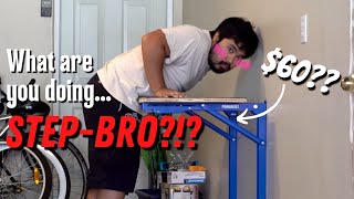 Wall Mounted Folding Workbench strong enough to hold STEPBRO [upl. by Johnny]